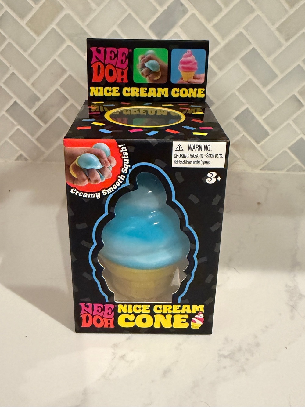 NeeDoh Nice Cream Cone Toy - Blue